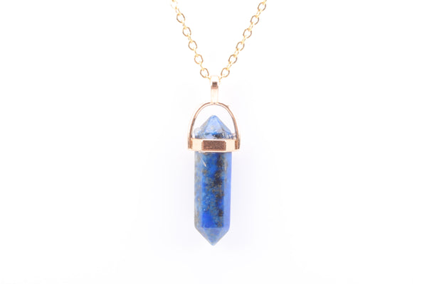 Lapis Lazuli Point Necklace