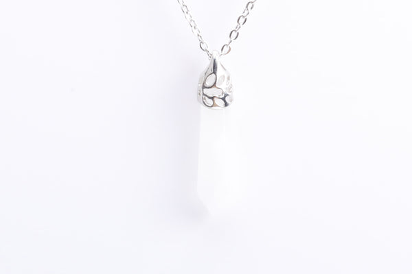 Splendid Clear Quartz Point Necklace