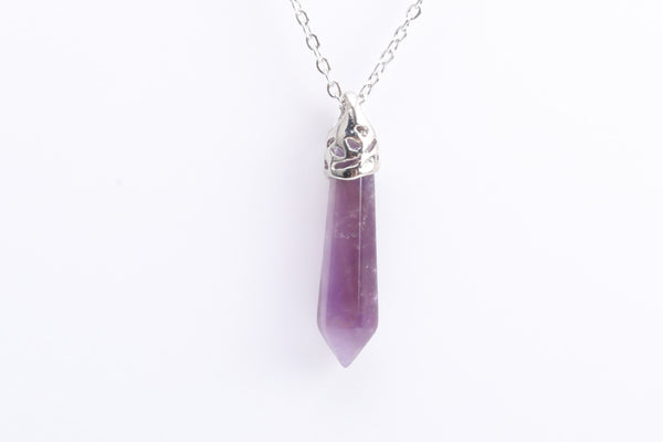 Splendid Amethyst Point Necklace