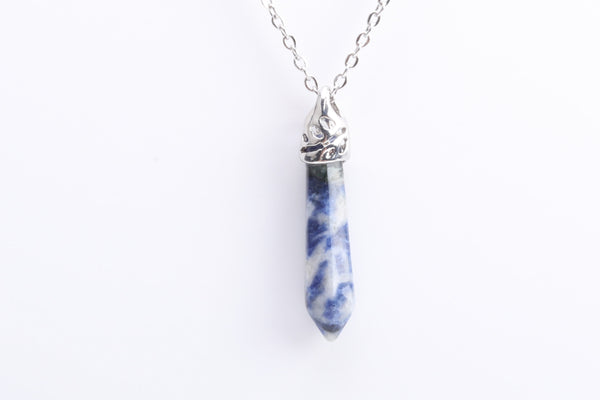 Splendid Sodalite Point Necklace
