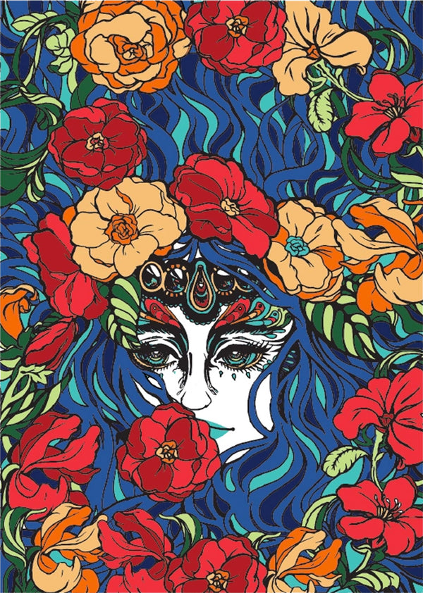 The Hidden Lady 3D Tapestry