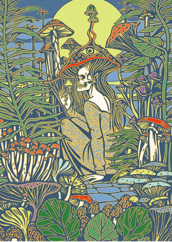 Mushroom Dreams 3D Tapestry