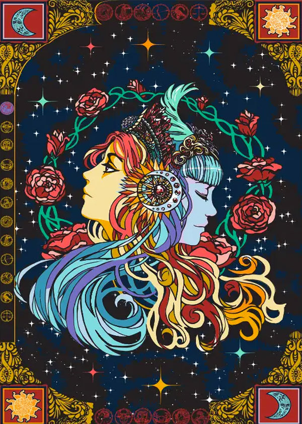 Celestial Sisters 3D Tapestry
