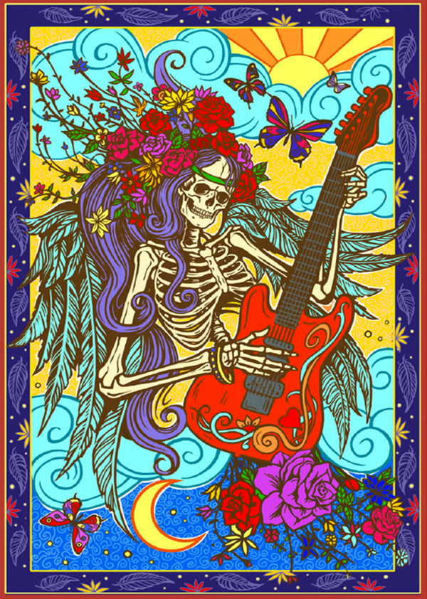 Rock and Roll 3D Tapestry