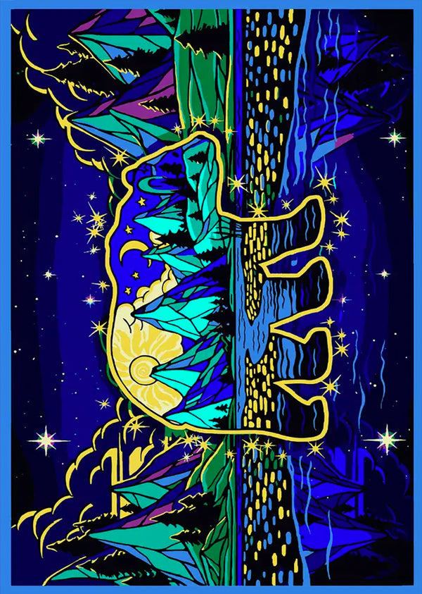 Wandering Bear 3D Tapestry