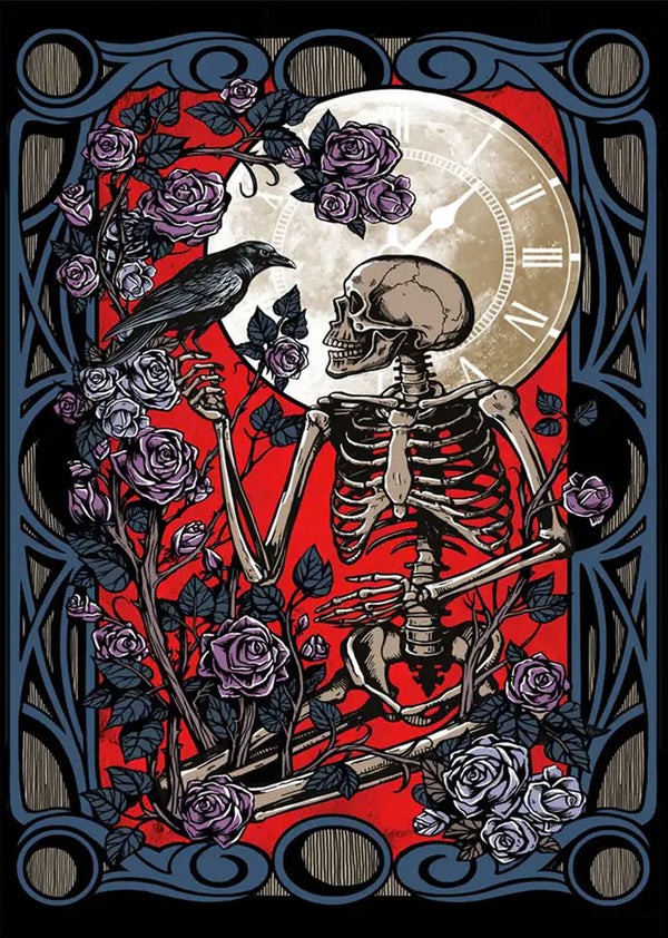 Conversation with a Raven 3D Tapestry