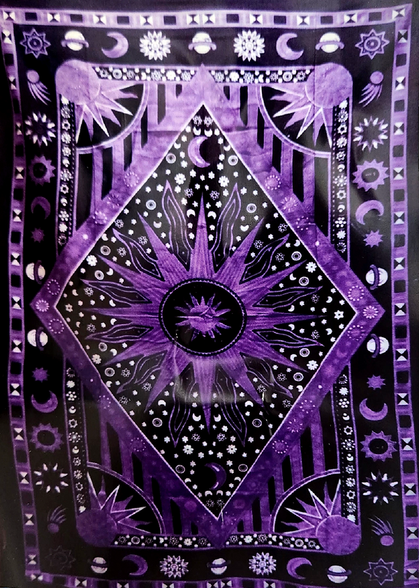 Black Hole Purple Sun Tapestry