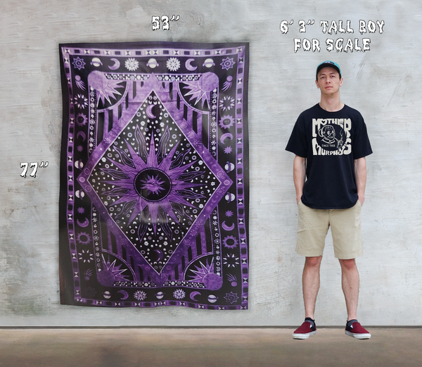 Black Hole Purple Sun Tapestry