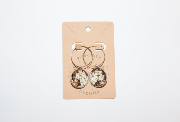 River City Oddities Mapwing Butterfly Earrings