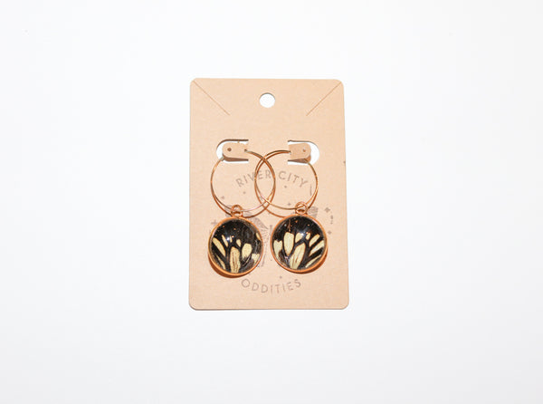 River City Oddities Chestnut Tiger Butterfly Earrings
