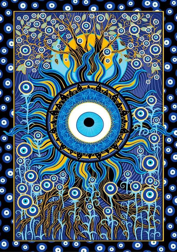 Evil Eye 3D Tapestry