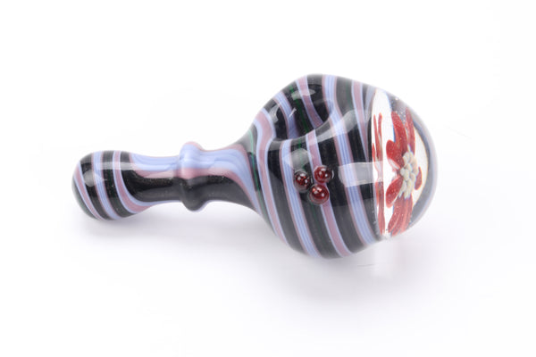 Deluxe Jem Hand Pipe - Red Blossom