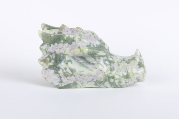 Peace Jade Dragon Skull