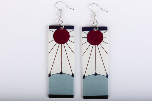 Rising Sun Acrylic Earrings