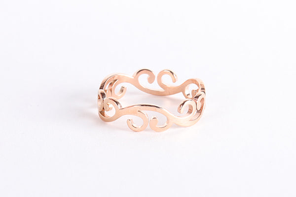 Rose Gold Vines Ring