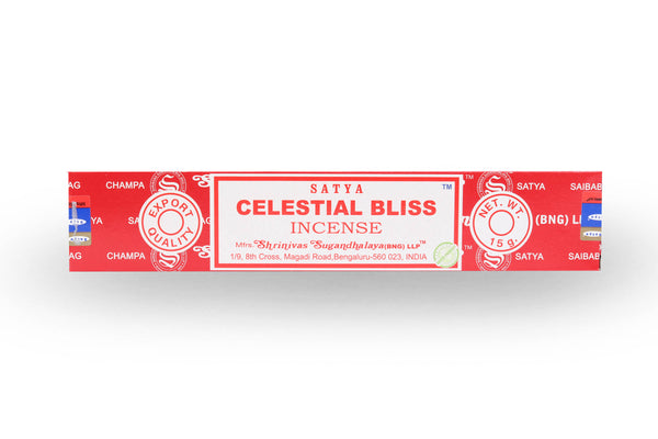 Celestial Bliss Incense is a heavenly blend of uplifting fragrances that promote well being and inner growth. Experience the ethereal fragrance for yourself and explore the many complex notes hidden within this wonderful box of incense.