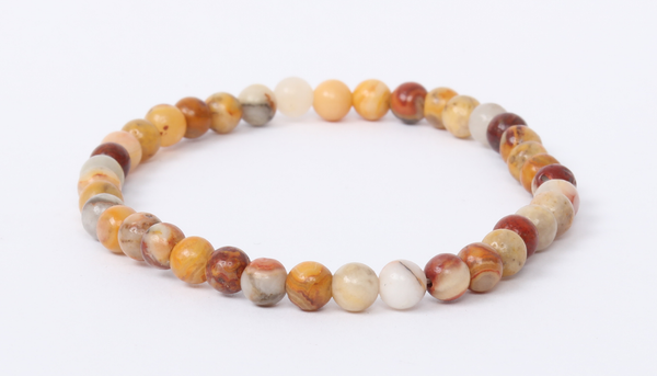 Crazy Lace Jasper Bracelet 4mm