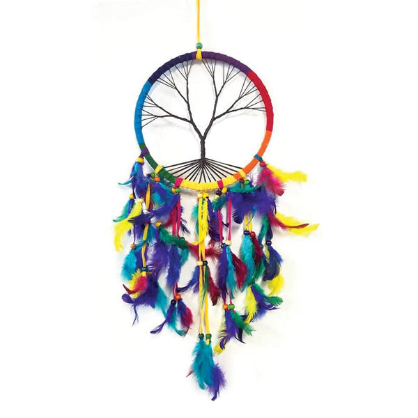 Dream Catcher Rainbow Tree Of Life