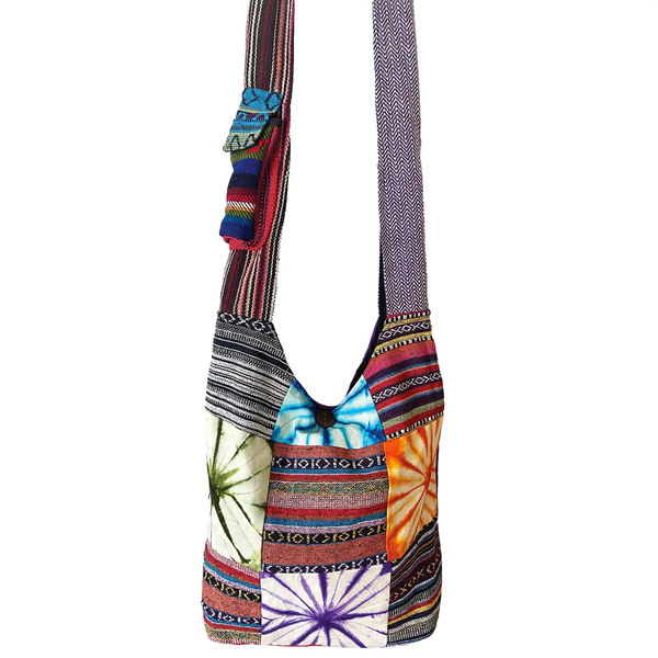 Tiedye Patchwork Crossbody Bag