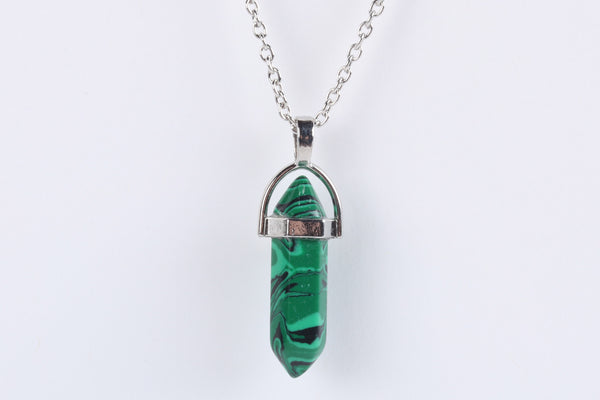 Malachite Point Necklace
