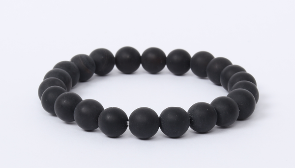 Matte Obsidian Bracelet 8mm