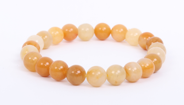 Yellow Jade Bracelet 8mm