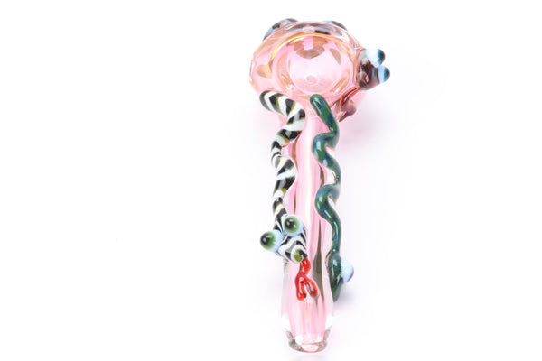 Large Rose Snakes Hand Pipe
