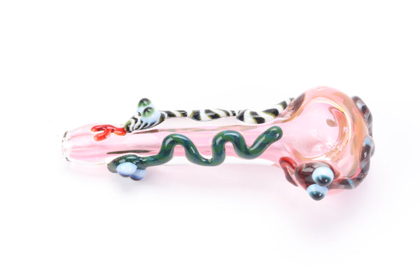Large Rose Snakes Hand Pipe