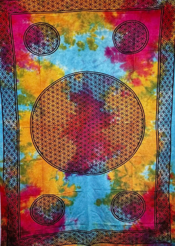 Geometric Tiedye Tapestry