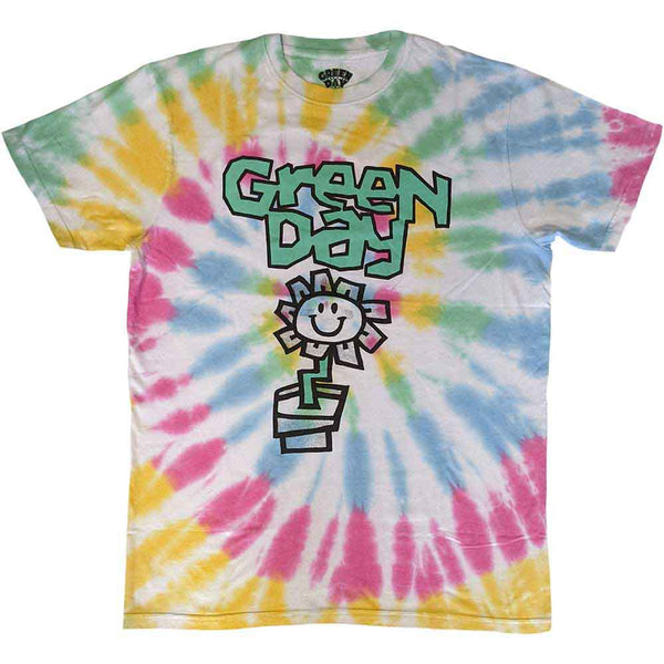Green Day Unisex T-Shirt: Flower Pot (Medium)