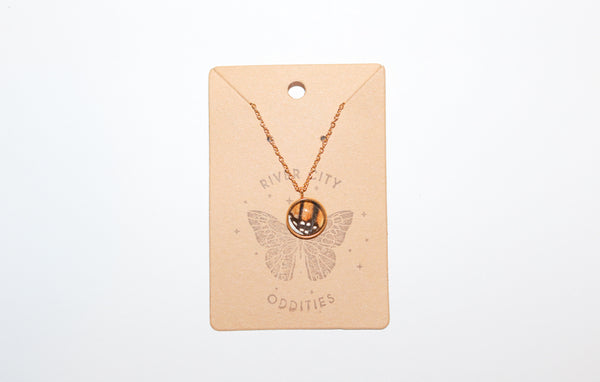 River City Oddities Blue Monarch Butterfly Necklace