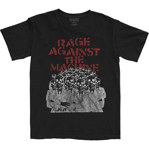 Rage Against The Machine Unisex T-Shirt: Crowd Masks (2XL)