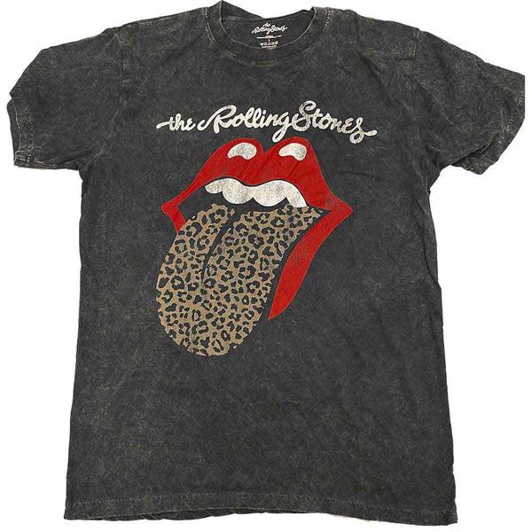 The Rolling Stones Unisex T-Shirt: Leopard Tongue (Medium)