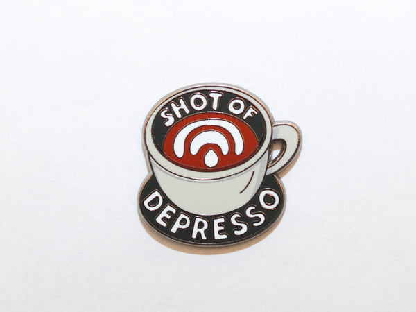 Wonder Relics- Shot of Depresso Pin