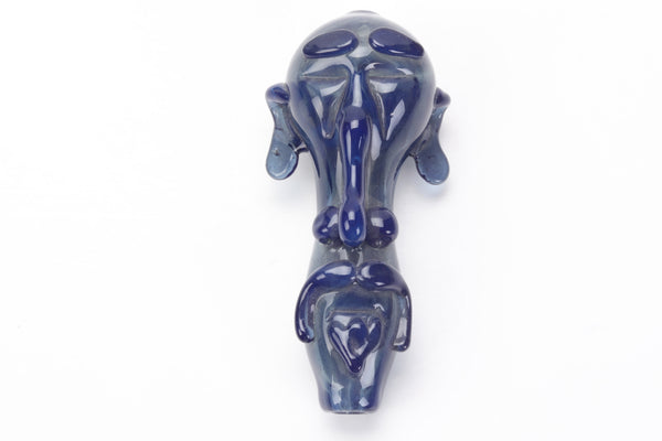 Face Of Destiny Hand Pipes - Blue
