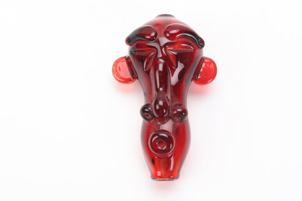 Face Of Destiny Hand Pipes - Red
