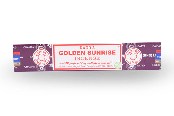 Ahh, the warmth of the sun on my skin, the gentle breeze blowing through the trees, and the sweet scent of Golden Sunrise Incense wafting through the air. What a wonderful way to start the day! This incense is truly a sunrise in a stick, with its warm and invigorating scent that will awaken your senses and fill your space with a positive energy. Light a stick of Golden Sunrise Incense in the morning and allow its uplifting scent to chase away the sleepiness and set the tone for a productive and joyful day.