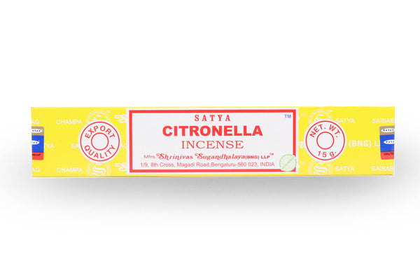 Citronella Incense is a refreshing blend of the essential oil of the citronella plant. This incense is perfect for use outdoors, where its bright, lemony scent will help to keep pests at bay while filling your space with a warm and inviting fragrance. Whether you're enjoying a picnic, hosting a party, or simply relaxing in your backyard, Citronella Incense is the perfect choice for anyone seeking to create a naturally inviting atmosphere.