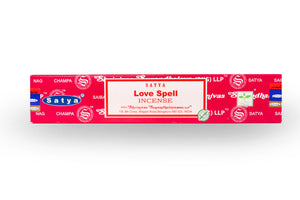 Love is in the air. And it's coming from your incense burning. Love Spell is a romantic and rich aroma that is formulated to attract love and enhance one's romantic relationships. Perfect for setting the mood or just to unwind and practice a little self love.