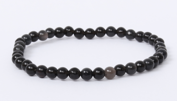 Obsidian Bracelet 4mm