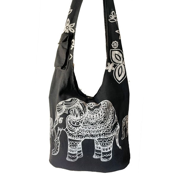 Black Elephant Crossbody Bag
