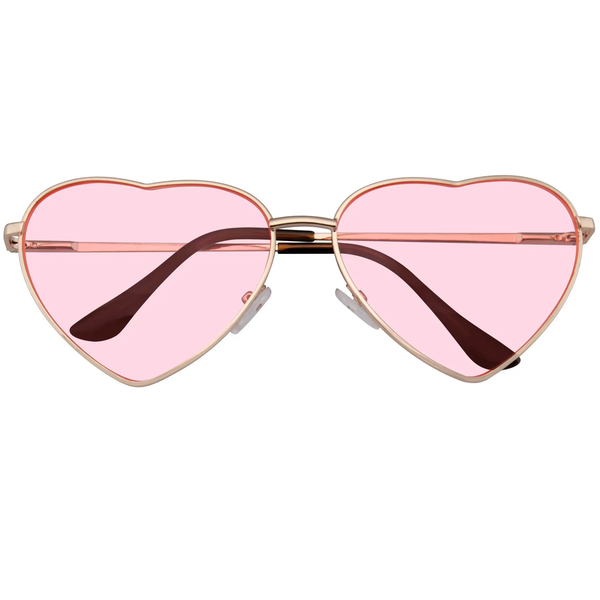 Pink Hippie Heart Sunglasses