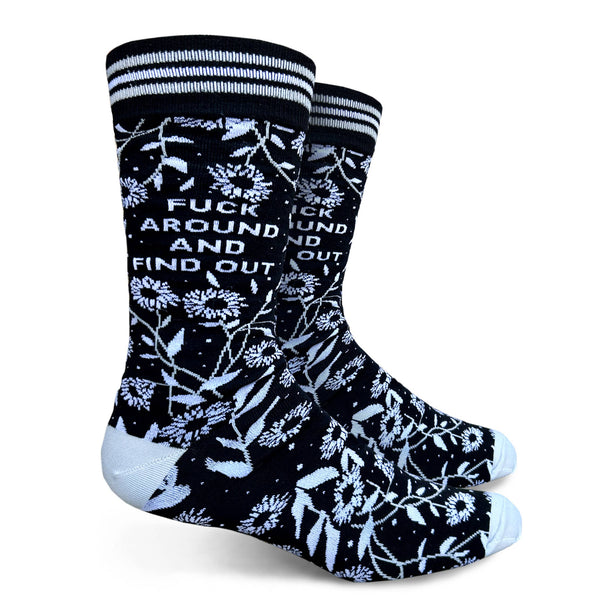 Fuck Around and Find Out Mens Crew Socks