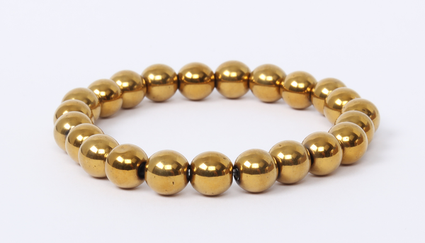 Golden Hematite Bracelet 8mm